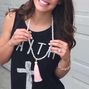 Beaded Tassel Necklace